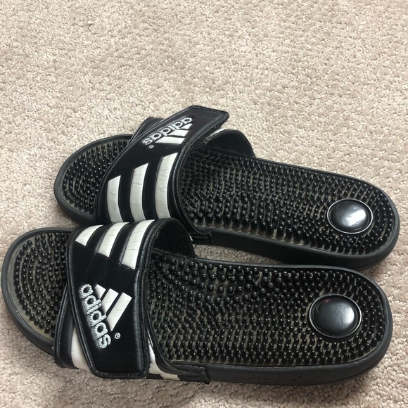 black adidas sandals